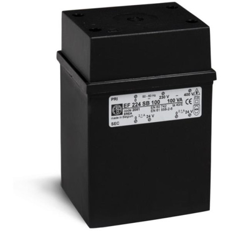 Tfo séc. IP54 0-230-400V/2x0-24V 100VA