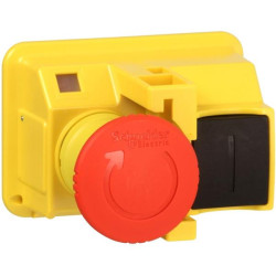 Bouton arrêt rouge+verrou