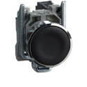 Bouton poussoir noir 1no