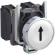 Bouton poussoir blanc 1no