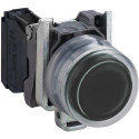Bouton poussoir noir 1no