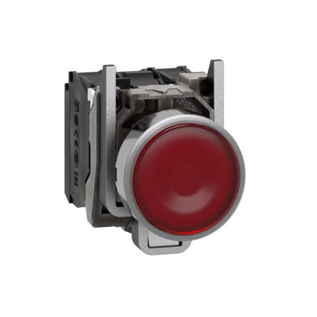 Bouton poussoir nonc+led rouge 230v