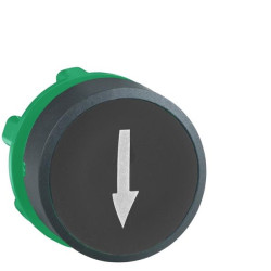 Tête bouton pouss. noir fléche blanche