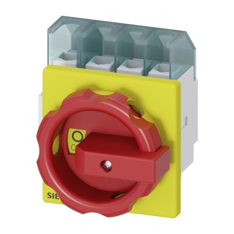 Interrupteur 32A 3P+N rou