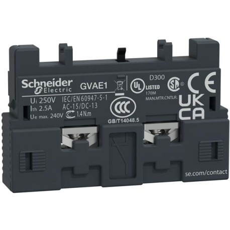 Contact auxiliaire front.