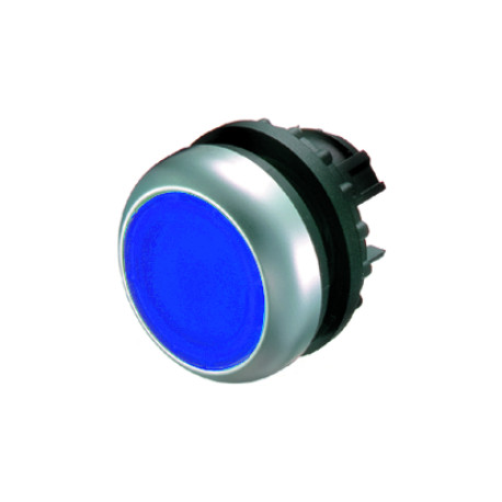 Bouton poussoir lum.bleu
