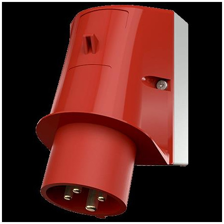 CONNECTEUR MURAL 16A4P6H400V ROUGE IP44
