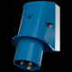 CONNECTEUR MURAL 32A3P6H230V BLEU IP44