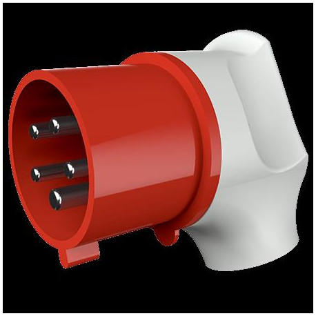 FICHE COUDEE 32A5P6H400V ROUGE IP44