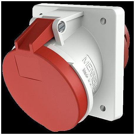 PRISE ENCASTRE 63A5P6H400V ROUGE IP44