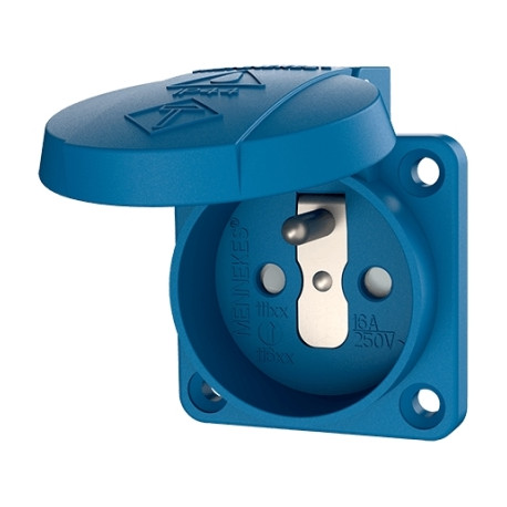 PR.TERRE 16A2P+T 230V,S.EN,VIS IP44 BLEU
