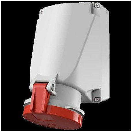 PRISE MURALE 63A4P6H400V ROUGE IP44