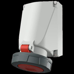 PRISE MURALE 63A4P6H400V ROUGE IP67