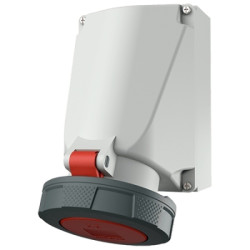 PRISE MUR. 63A 5P 6H400V ROUGE IP67