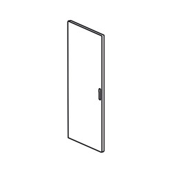 Porte galbée métal - h 1800 mm