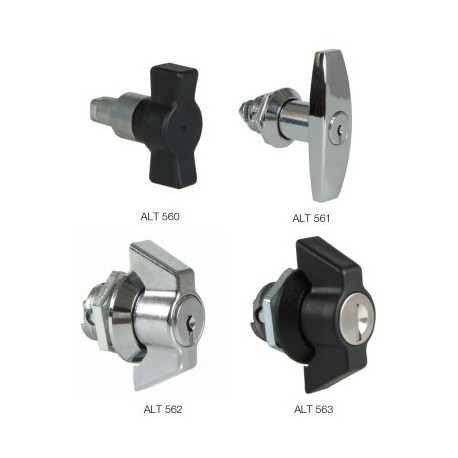 Serrure en T synthétique cylindre21323C