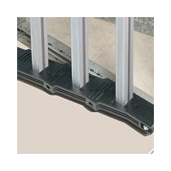 Support isolant barre alu en C