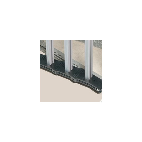 Support isolant barre alu en C