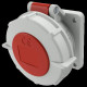 PRISE ENCASTRE16A5P6H400V ROUGE IP67