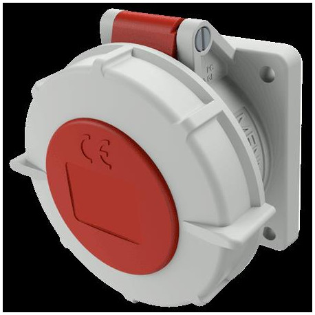 PRISE ENCASTRE16A5P6H400V ROUGE IP67