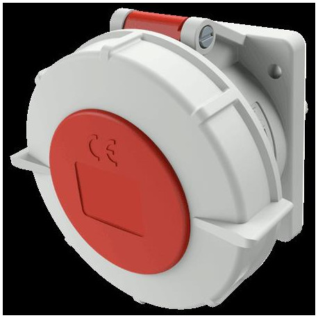 PRISE ENCASTRE 32A5P6H400V ROUGE IP67