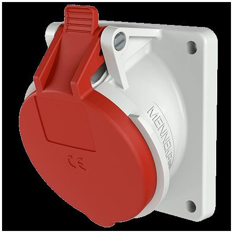 PRISE ENCASTRE 32A5P6H400V ROUGE IP44