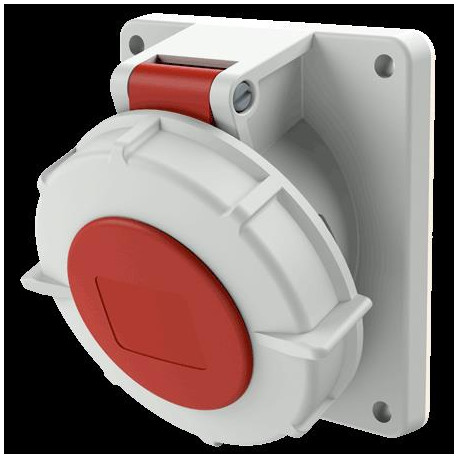 PRISE ENCASTRE 16A5P6H400V ROUGE IP67