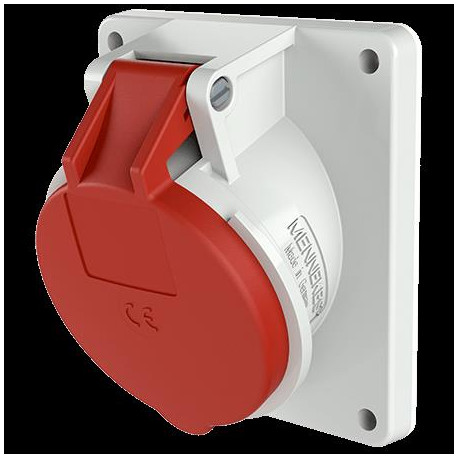 PRISE ENCASTRE 16A4P6H400V ROUGE IP44