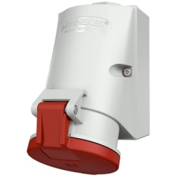 PRISE MURALE 32A4P6H400V ROUGE IP44