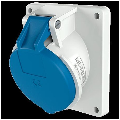 PRISE ENCASTRE 32A4P9H230V BLEU IP44