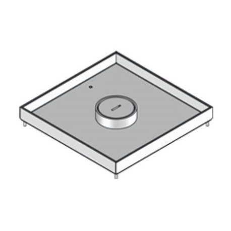 CASSETTE SORTIE CENTR 19X258X258 12 INOX
