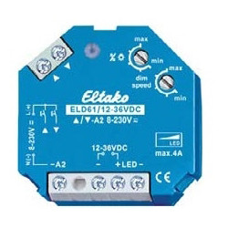 Variateur électr. encast. pr 12-36V LED