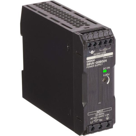 Alimentation 24Vc.c./2,5A, 60W,  rail DI