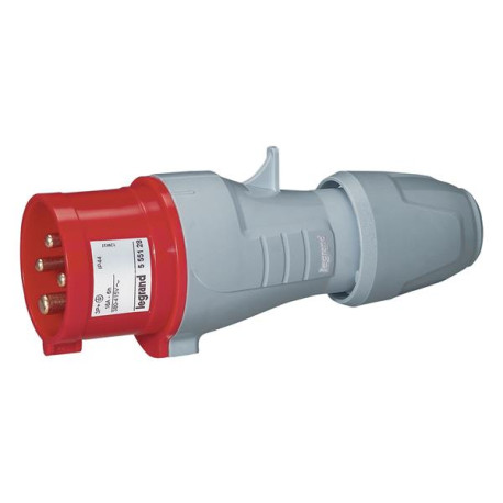 Fiche droite 400V - 16A - 3P+T