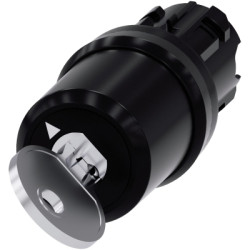 COMMUTATEUR A CLE CES, 22MM, ROND, PLAST