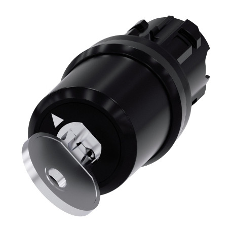 COMMUTATEUR A CLE CES, 22MM, ROND, PLAST