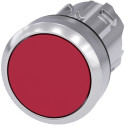 BOUTON-POUSSOIR, 22MM, ROND, METAL, BRIL
