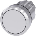BOUTON-POUSSOIR, 22MM, ROND, METAL, BRIL