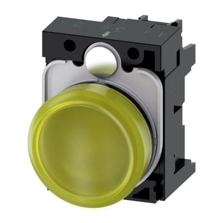 VOYANT LUMINEUX, 22MM, ROND, PLASTIQUE,