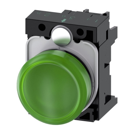 VOYANT LUMINEUX, 22MM, ROND, PLASTIQUE,