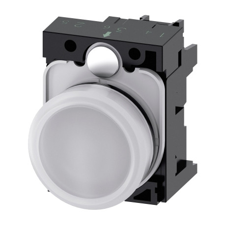 VOYANT LUMINEUX, 22MM, ROND, PLASTIQUE,