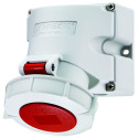 PRISE MURALE 32A4P3H440V ROUGE IP67
