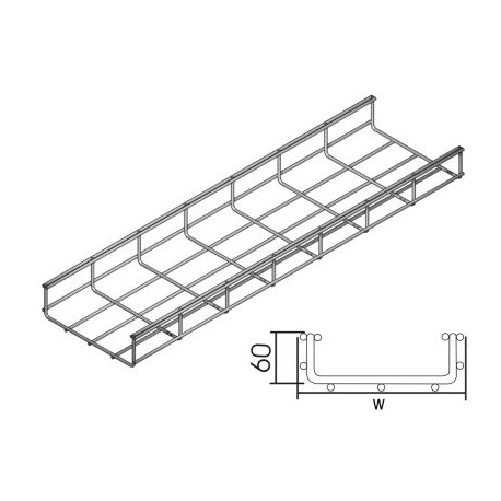 Treillis charge lourde H60 L50 INOX316