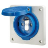PRISE 16A3P230V PL75X75 BLEU IP44
