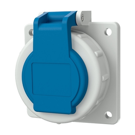 PRISE 16A3P230V BLEU IP68 Fl75x75