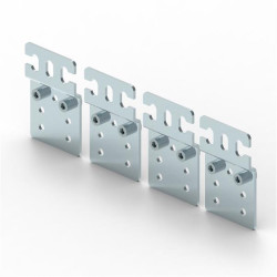 Jeu de 4 pattes de fix. murale