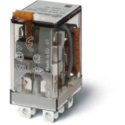 RELAIS EMBROCHABLE 2RT 12A 230VAC BOUTON