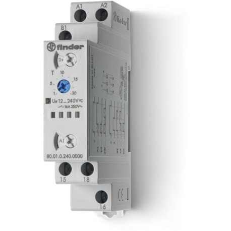 RELAIS TEMPORISE MODULAIRE MULTIFONCTION