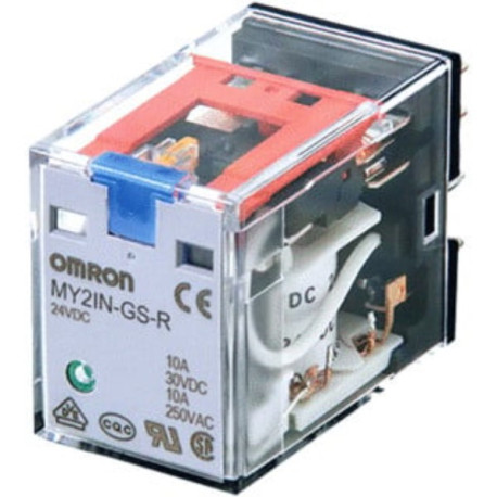 Relais, enfichable, 14 broches, 4PDT, 6