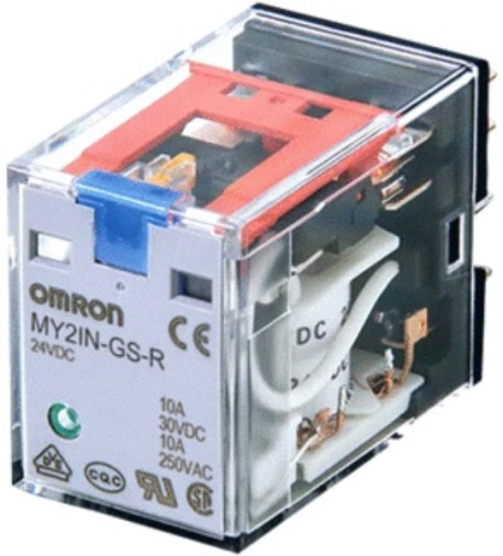 Relais, enfichable, 14 broches, 4PDT, 6